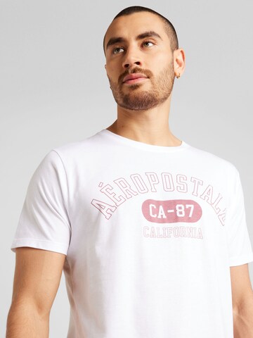 AÉROPOSTALE - Camiseta 'CA-87' en blanco