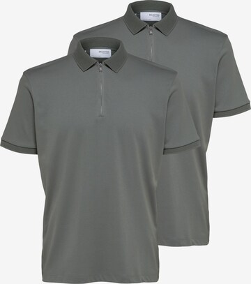 SELECTED Shirt 'Fave' in Green: front