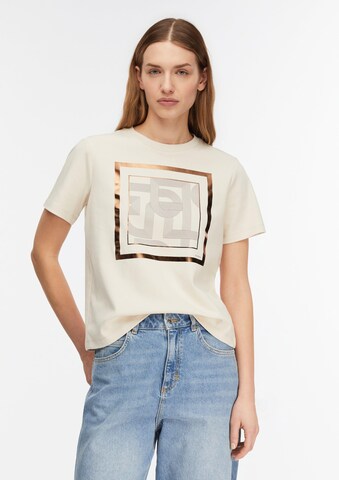 COMMA Shirt in Beige: voorkant