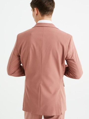 Coupe slim Veste de costume WE Fashion en rose