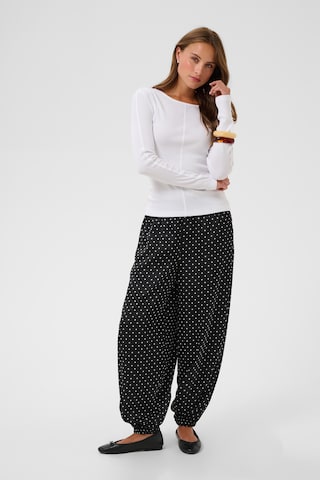 Kaffe Regular Broek in Zwart: voorkant