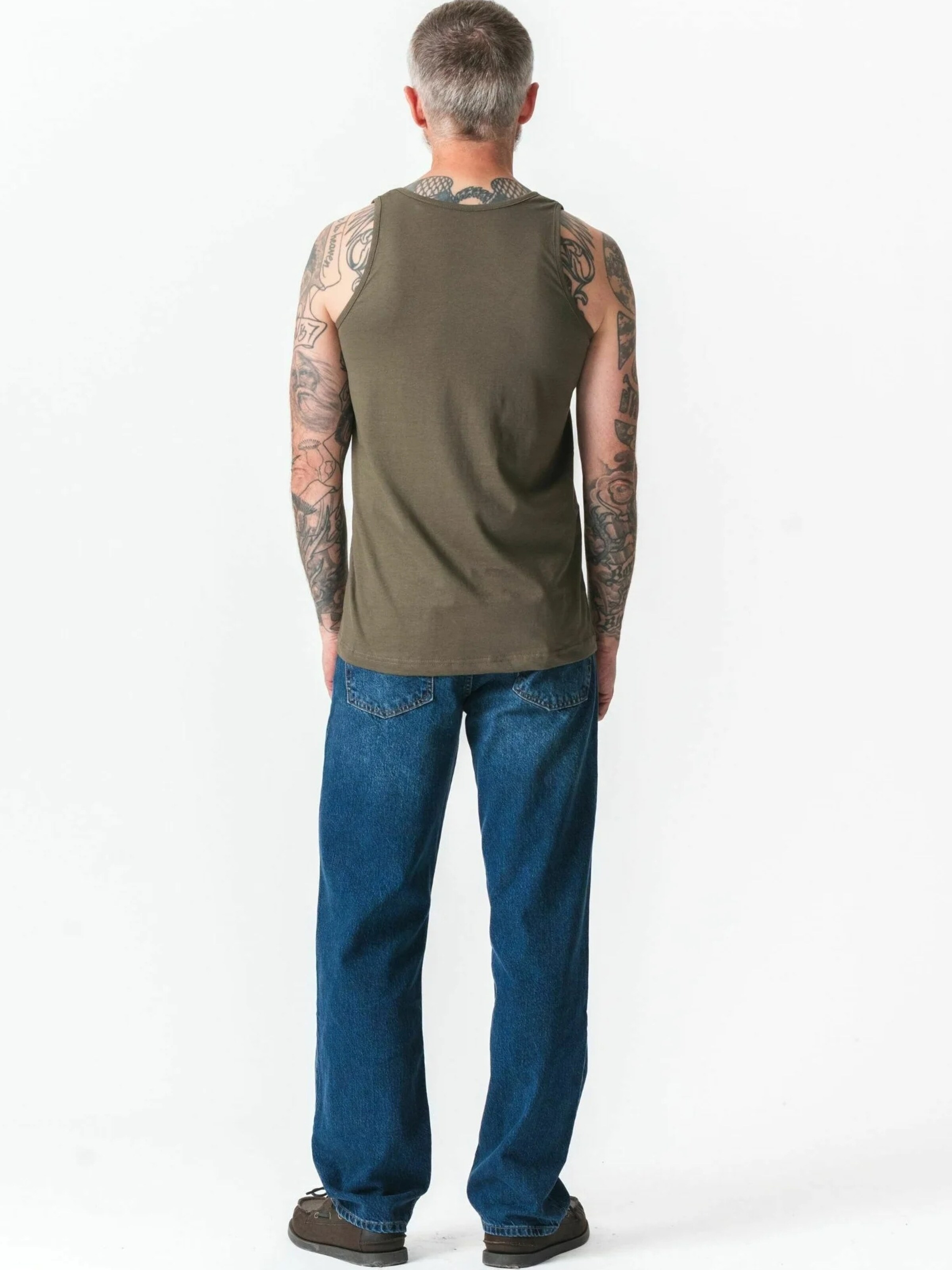 T-Shirt ' Basic Tanktop ' TEESHOPPEN en vert