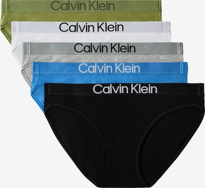 XS dydžio Moteriškos kelnaitės iš Calvin Klein Underwear, spalva – azuro spalva / pilka / alyvuogių spalva / juoda / balta, Prekių apžvalga