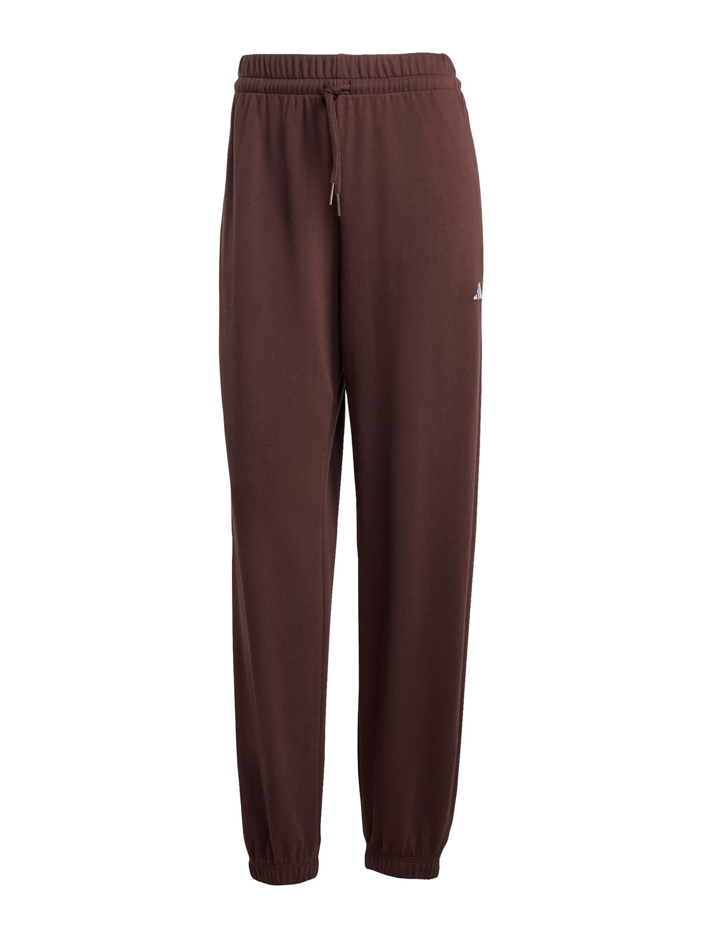 ADIDAS SPORTSWEARSportske hlače 'Essentials' - smeđa boja: prednji dio