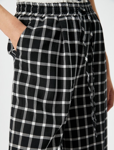 Koton Hose in schwarz / weiß, Produktansicht