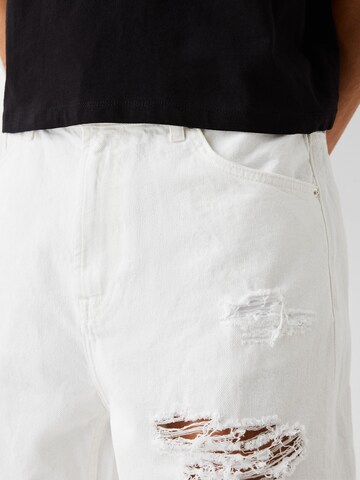 Bershka Loose fit Jeans in White