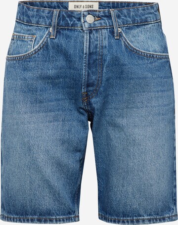 Only & Sons Regular Jeans 'EDGE' in Blauw: voorkant