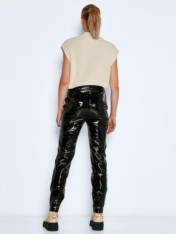 Noisy may Slimfit Broek 'NMSoline' in Zwart