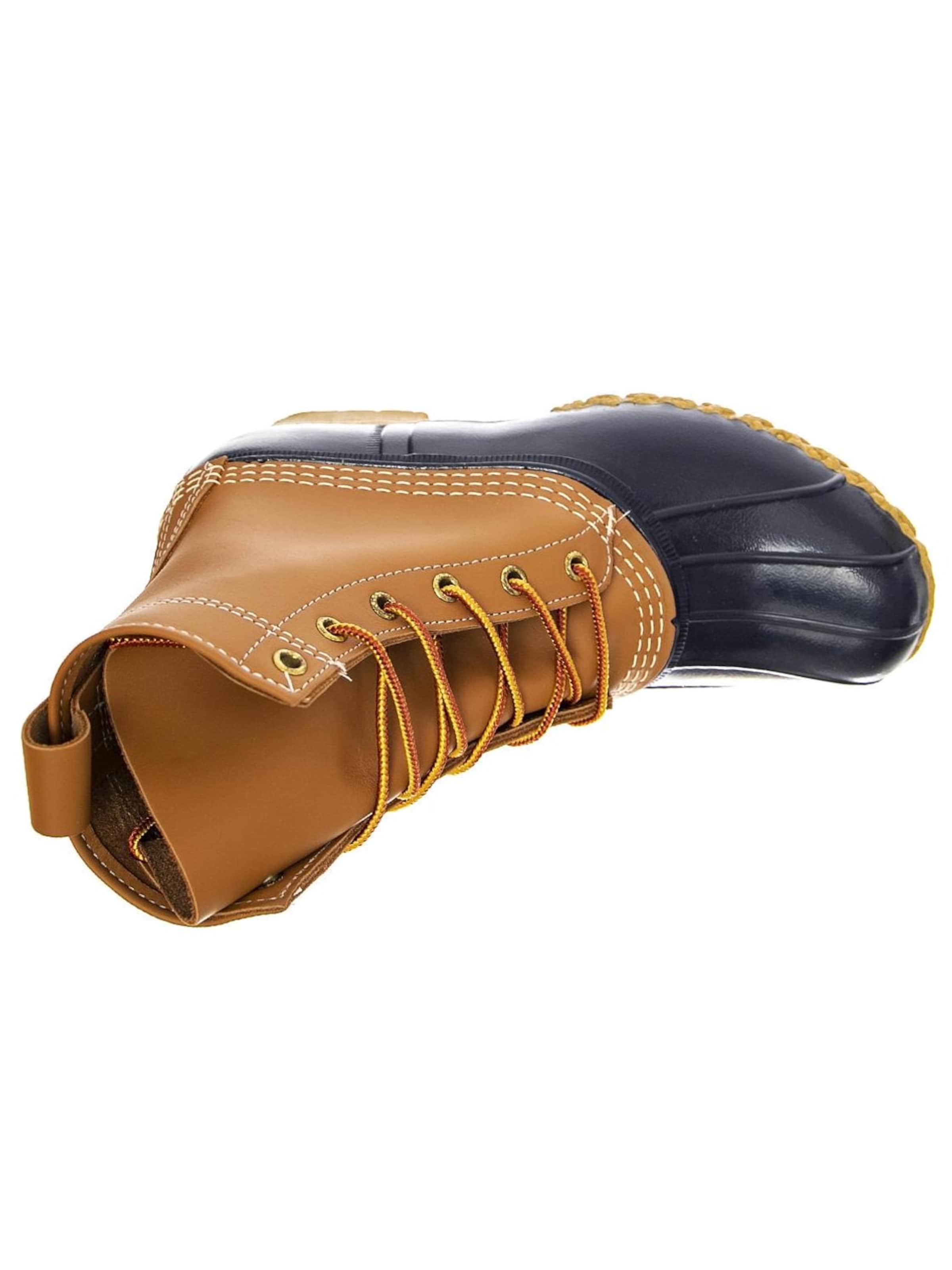 L.L.Bean Lace-up bootie '8" Bean' in Brown