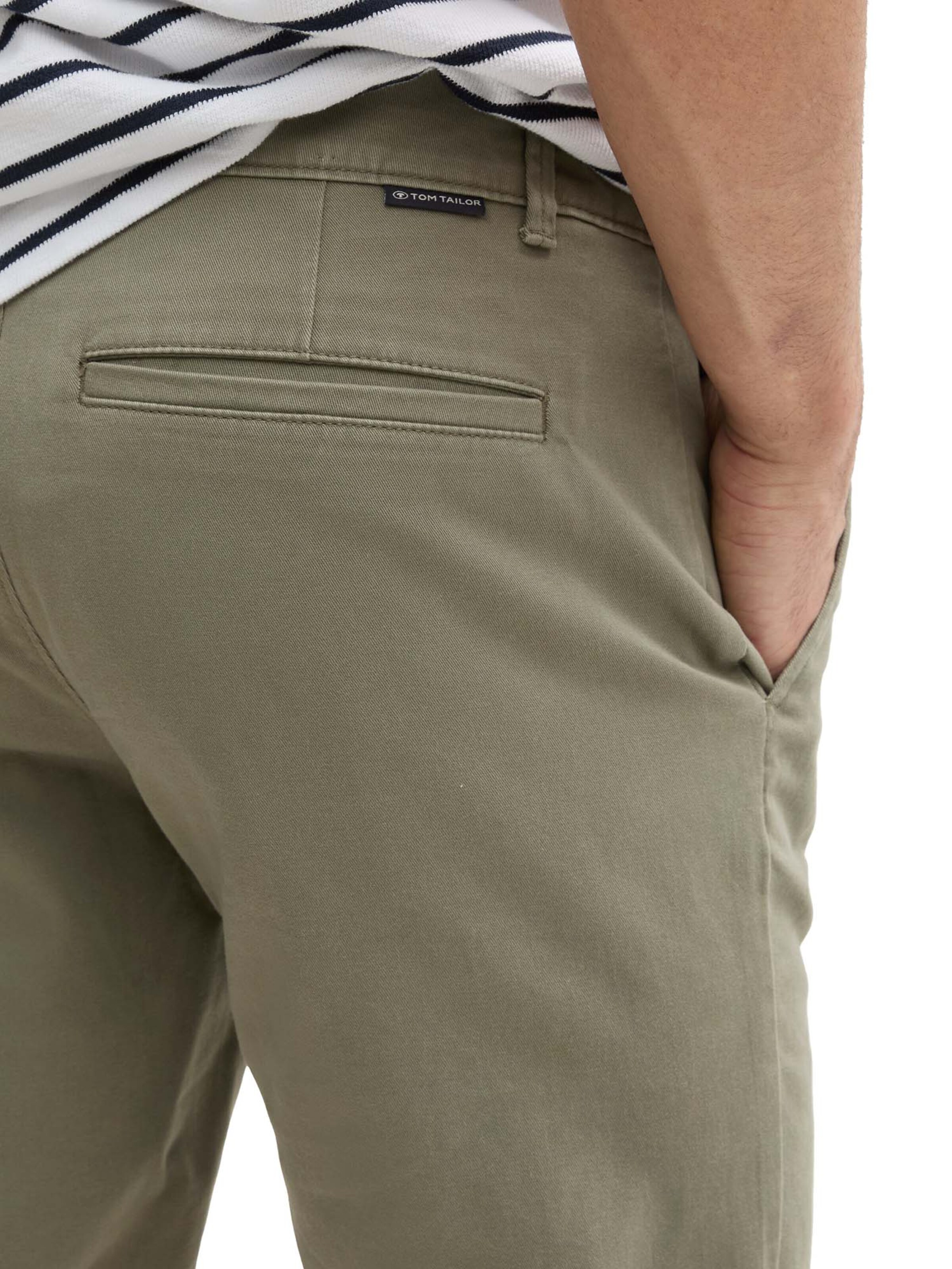 TOM TAILOR Liibuv Chino-püksid, värv roheline