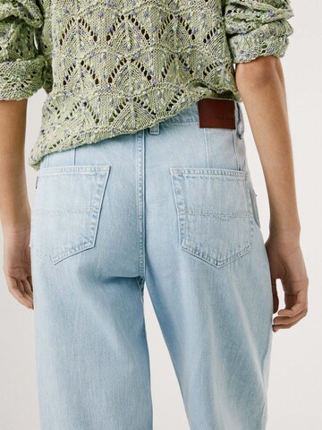 Pepe Jeans Loosefit Bandplooi jeans in Blauw