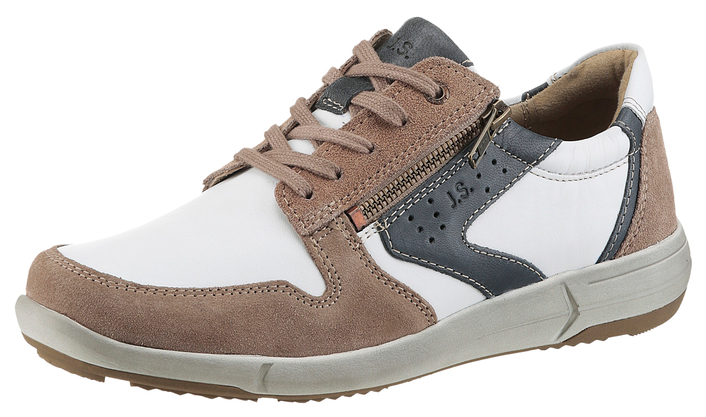 JOSEF SEIBEL Schnürschuh in Beige: Vorderseite