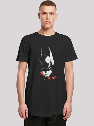 F4NT4STIC Shirt 'DC Comics Batman Arkham Knight Bats Face' in Black: front