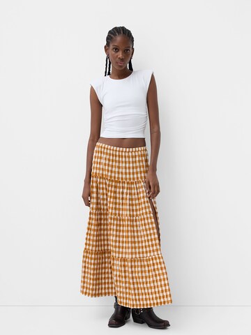 Jupe Bershka en marron