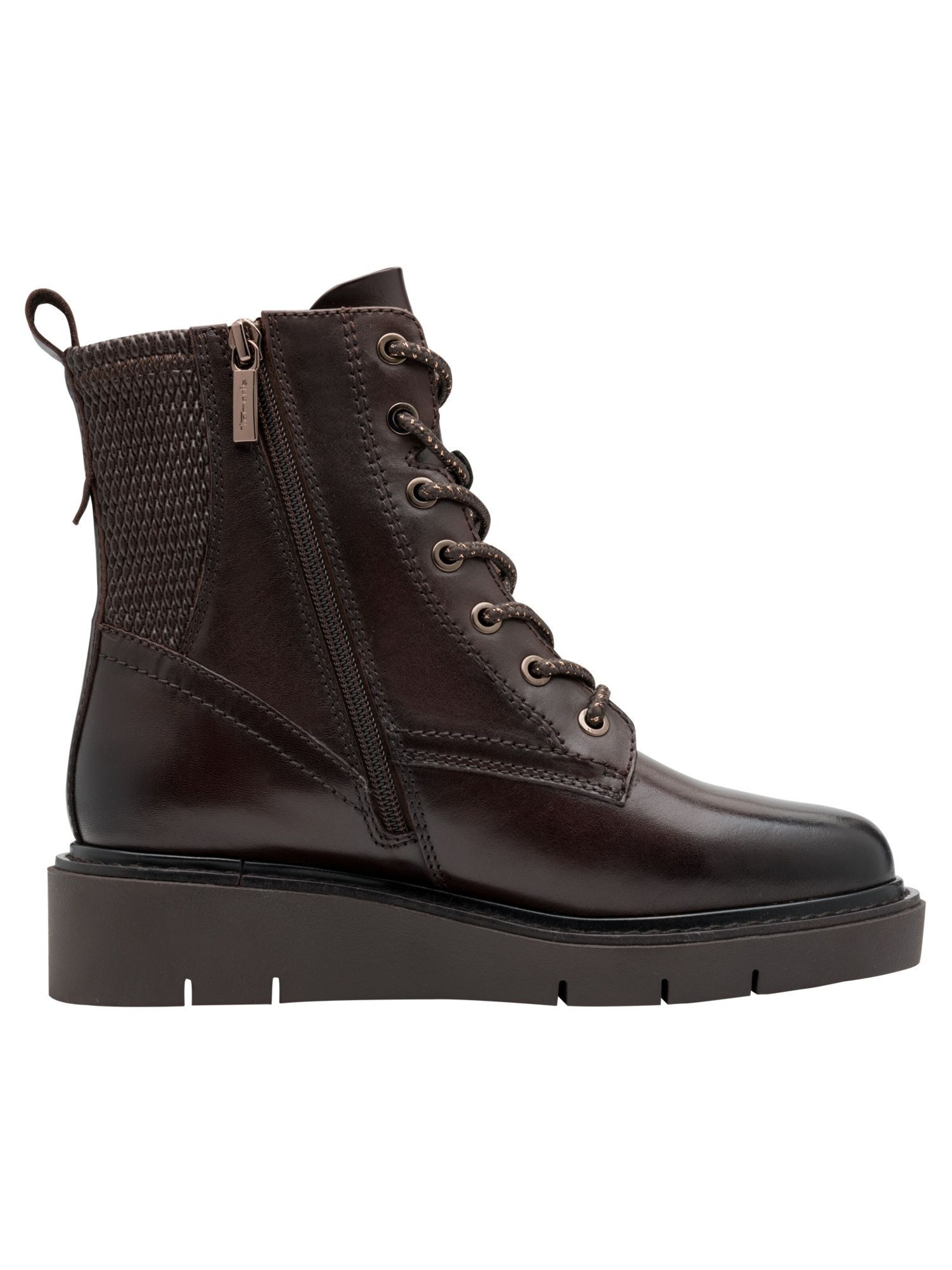 Tamaris Lace-up bootie in Brown