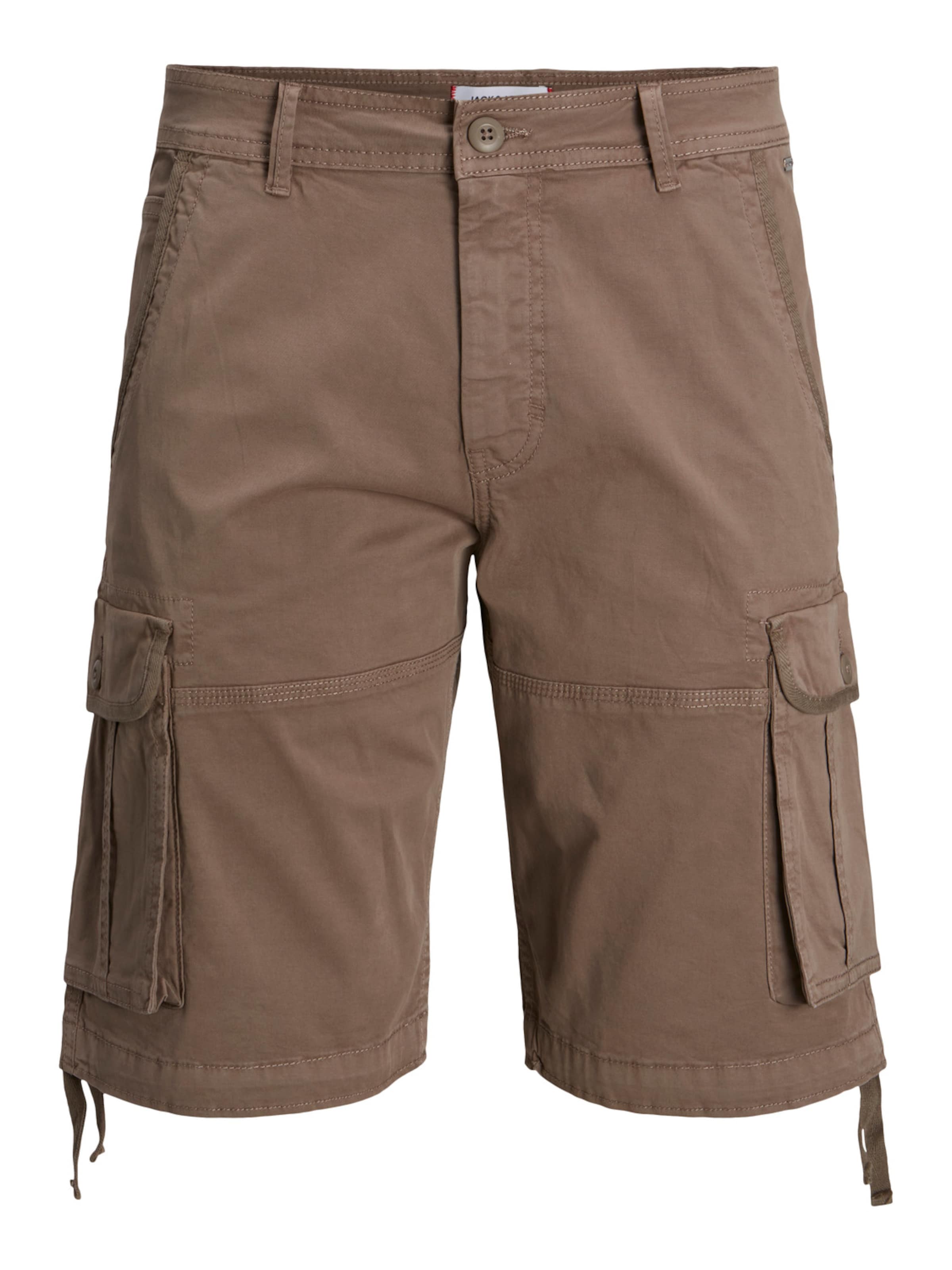 JACK & JONES Cargobroek 'Zeus' in Bruin: voorkant