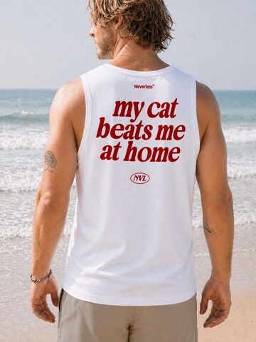 Neverless Shirt 'My cat' in White
