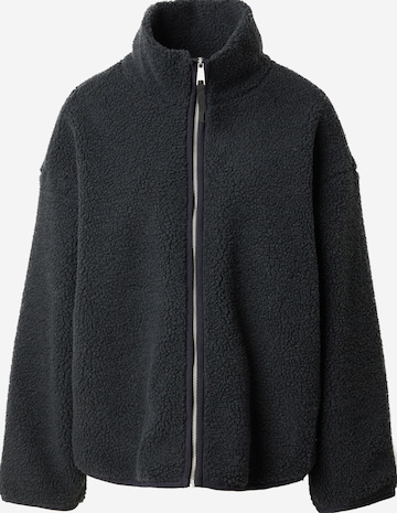 Giacca di pile di Monki in nero: frontale