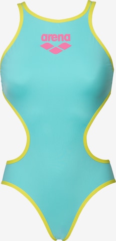 Costume intero 'ONE BIGLOGO' di ARENA in blu: frontale