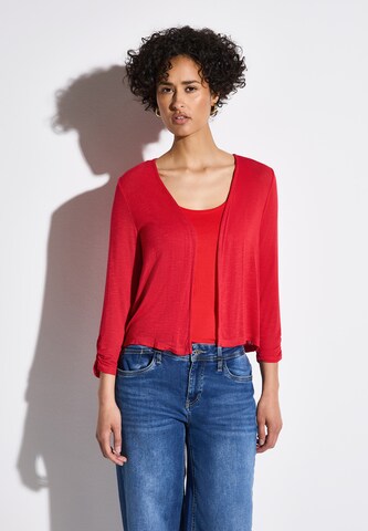 STREET ONE Knit Cardigan in Red: front