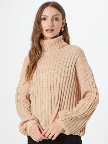 In The Style Sweater 'Perrie Sians' in Brown: front