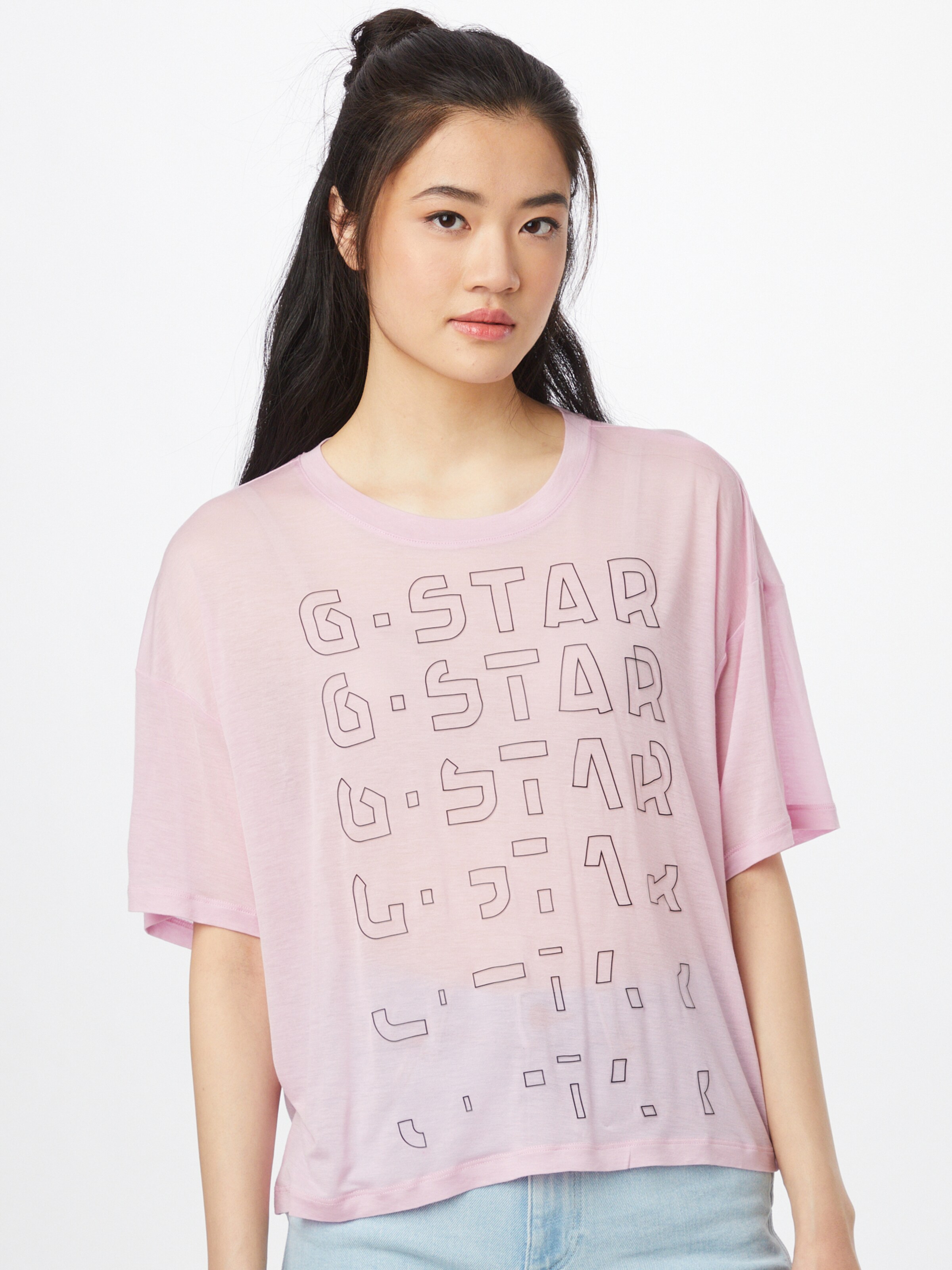 pink g star shirt