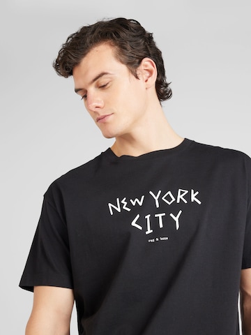 juoda rag & bone Marškinėliai 'NY'