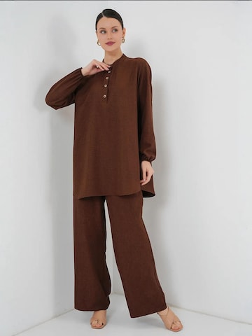 Bigdart - Calças de fato em castanho