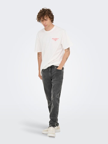 Coupe slim Jean 'ONSLOOM' Only & Sons en gris