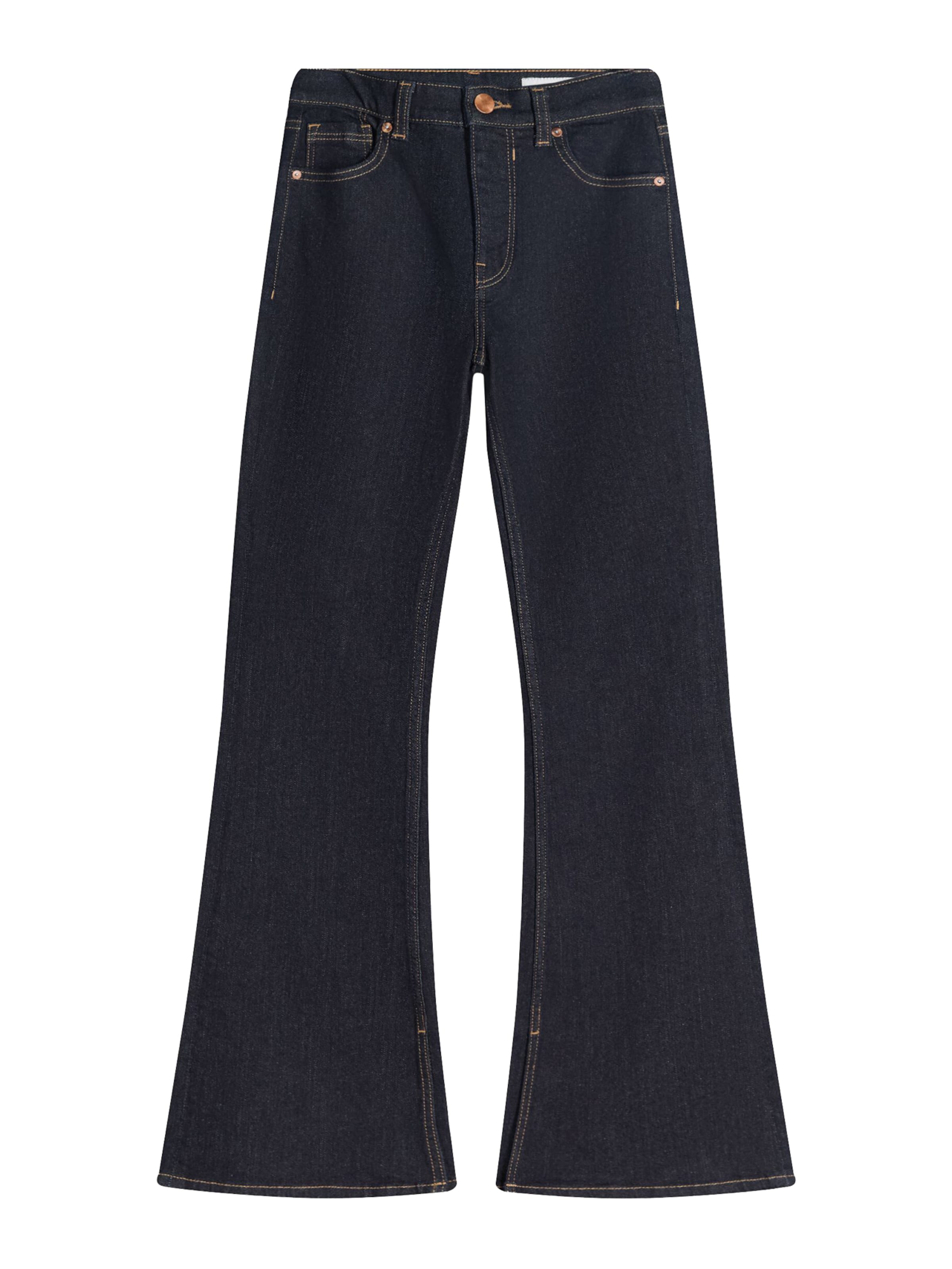 Bershka Flared Jeans in Blauw: voorkant