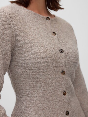 VERO MODA Knit cardigan 'VMDoffyjaquard' in Grey