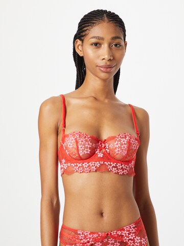 Balconnet Soutien-gorge 'SOMPTUEUSE' ETAM en rouge : devant