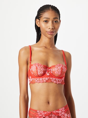 ETAM Balconette Bra 'SOMPTUEUSE' in Red: front