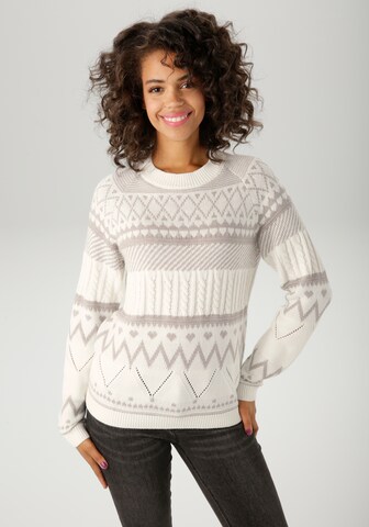 Aniston CASUAL Pullover in Grau: Vorderseite