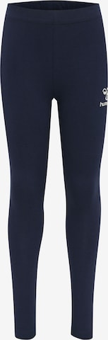 Hummel Skinny Workout Pants 'Onze' in Blue: front