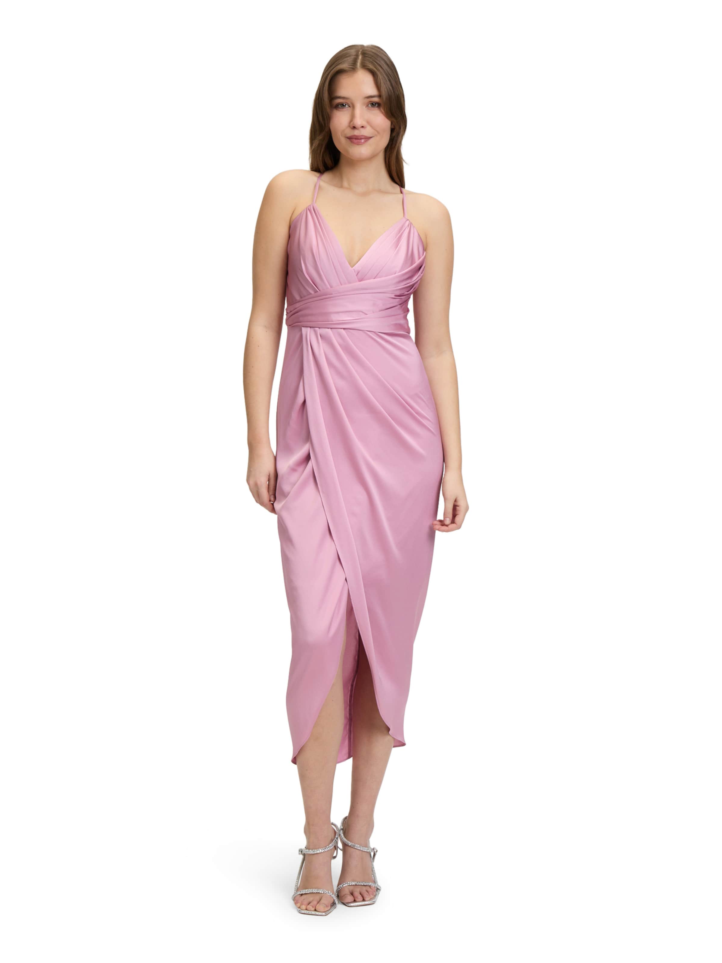 Robe de soirée Vera Mont en rose : devant