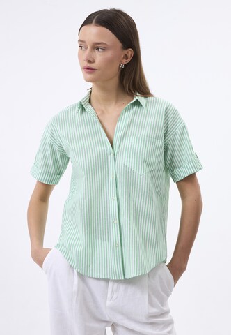Camicia da donna di Felix Hardy in verde: frontale