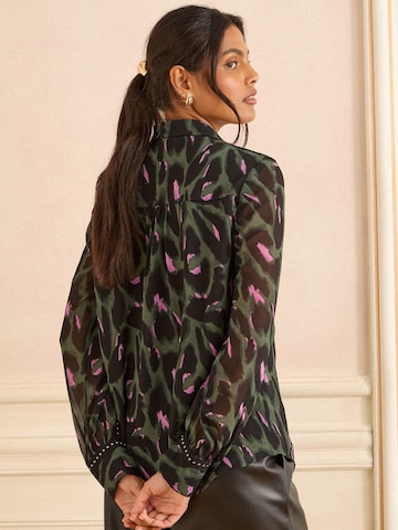 love & roses Bluza | zelena barva