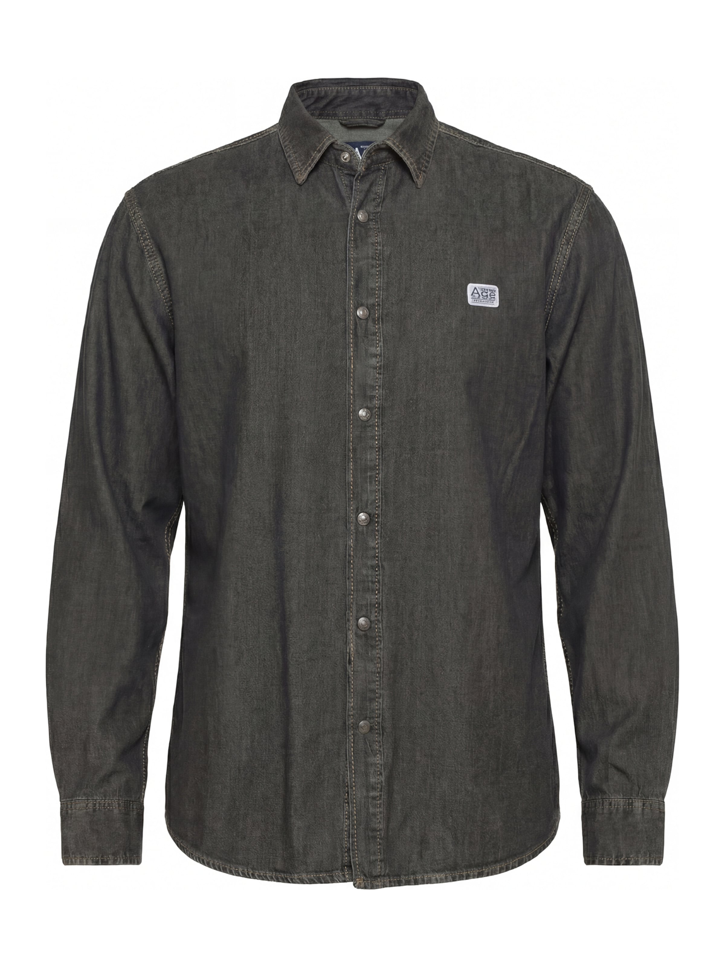 Carrera Jeans Shirt 'Replica 2 Denim'‌‌‌ in Schwarz: Vorderseite