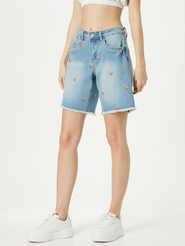 Cream Shorts 'Leona' in Blau: predná strana