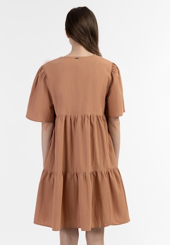 DreiMaster Vintage Dress 'Zitha' in Brown