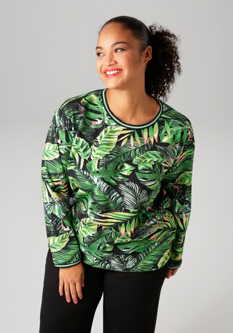 Aniston Sweatshirt in Schwarz: Vorderseite