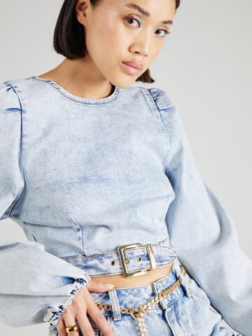 Hoermanseder x About You Blouse 'Cay' in Blue