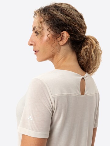 VAUDE Functioneel shirt 'Skomer II' in Beige