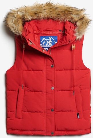 Superdry Bodywarmer 'Everest' in Rood: voorkant