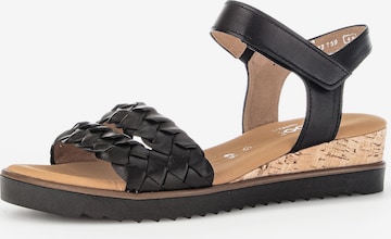 GABOR Sandals in Black: front