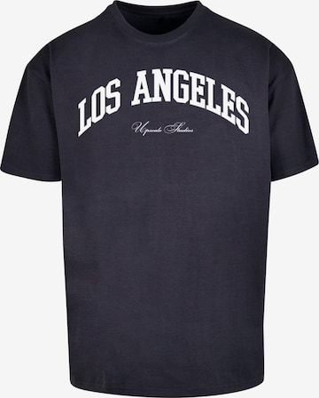 MT Upscale Shirt 'L.A. College' in Blauw: voorkant