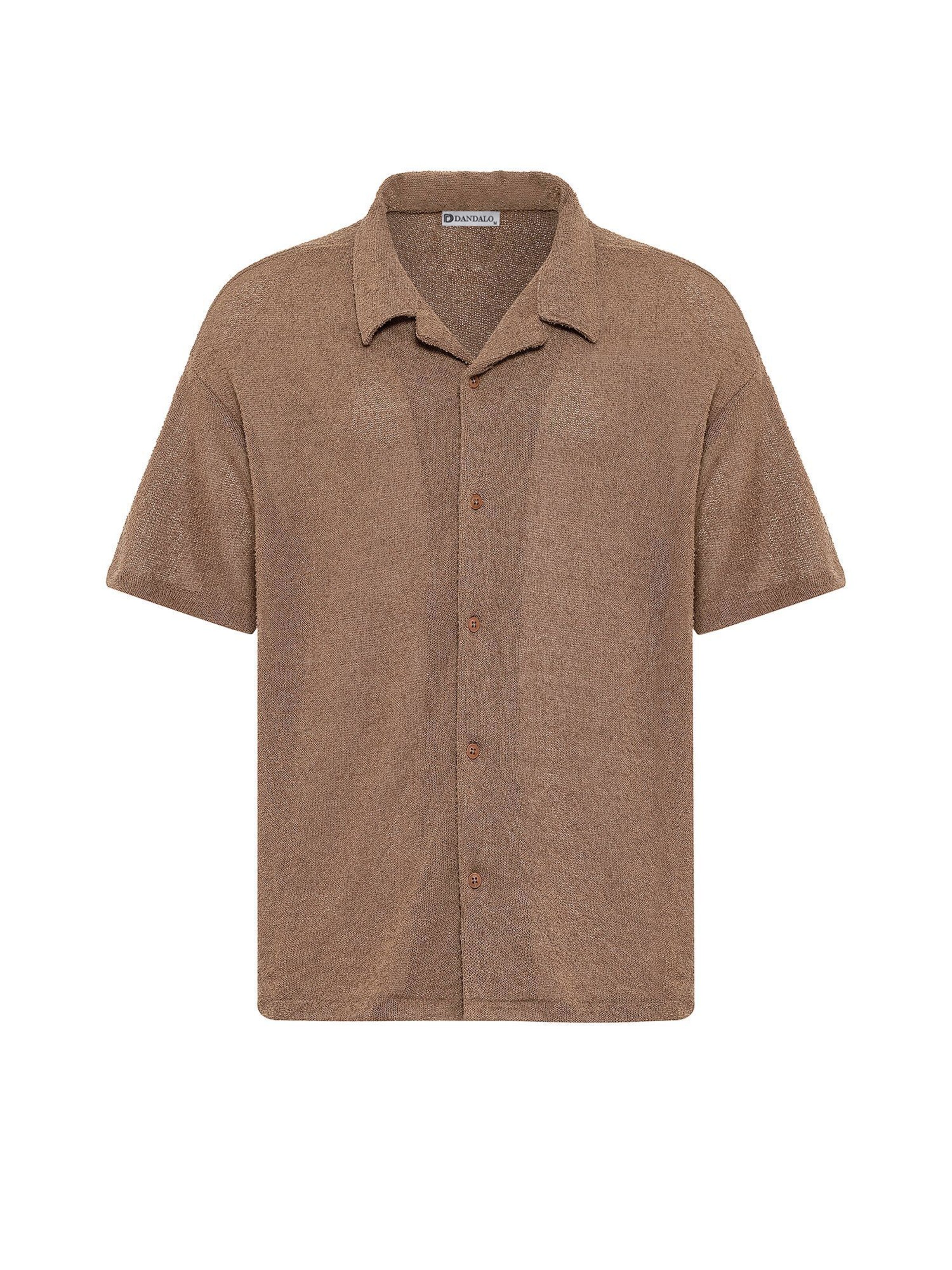 Dandalo Regular fit Πουκάμισο σε καφέ: μπροστά