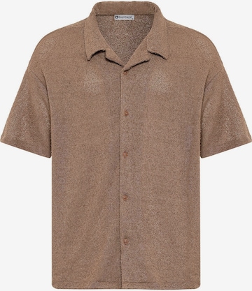 DandaloRegular Fit Košulja - smeđa boja: prednji dio