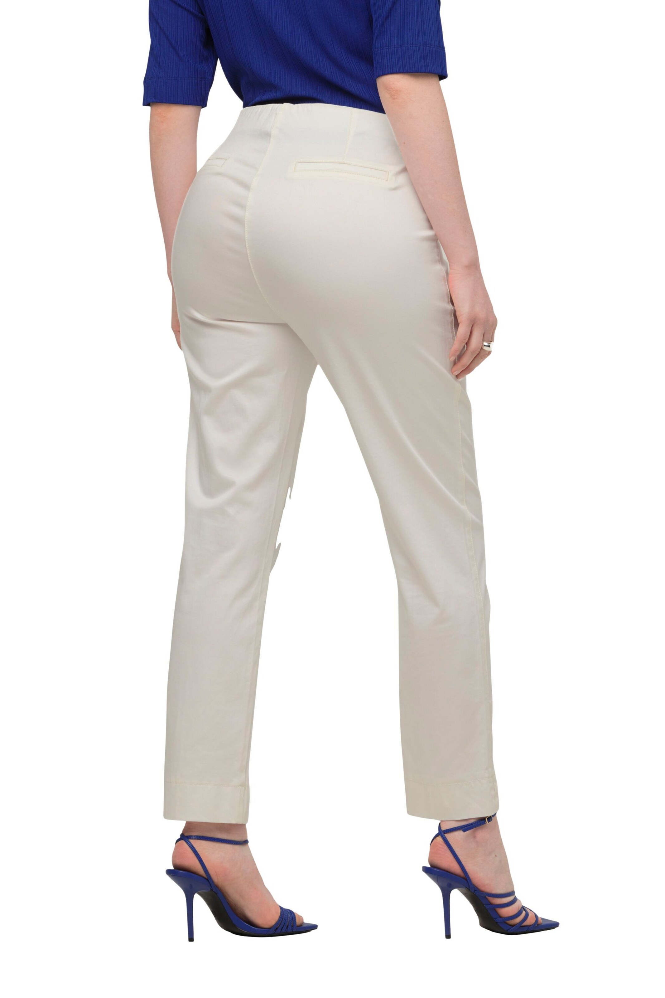 Ulla Popken Slimfit Broek in Beige